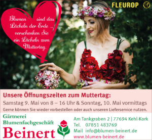 Sonderöffnungszeit an Muttertag