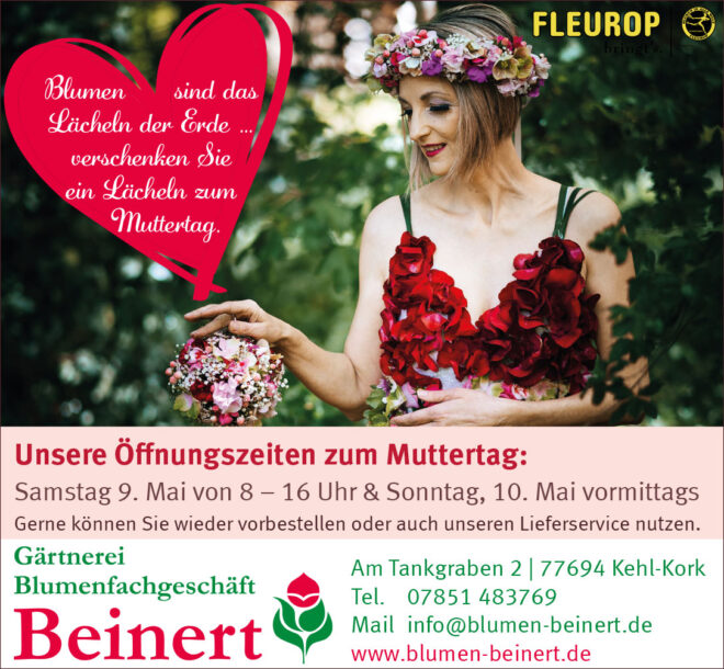 Sonderöffnungszeit an Muttertag